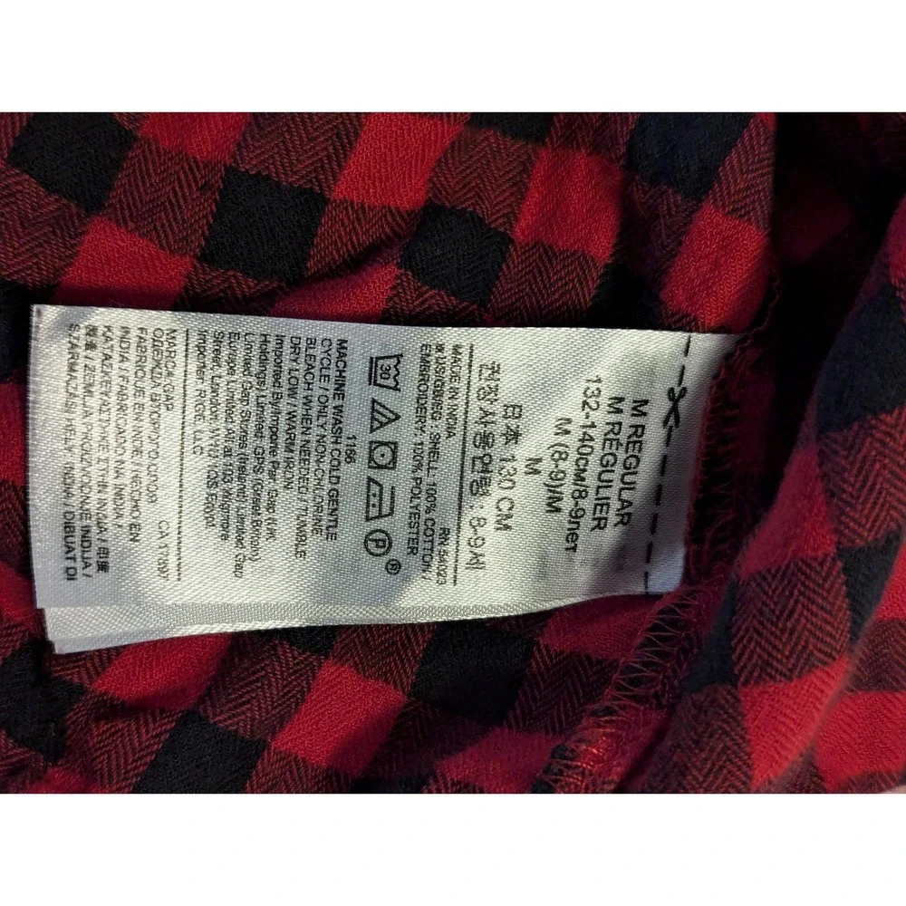 Gap Plaid Embroidered‎ 8/9 Dress